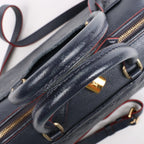 Louis Vuitton Monogram Empreinte Speedy 25 Bandoulière 2Way Handbag in Navy Blue M43501