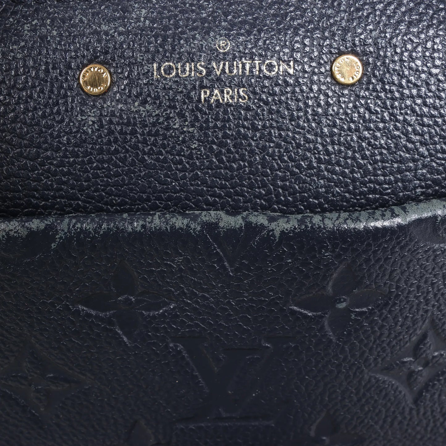 Louis Vuitton Monogram Empreinte Speedy 25 Bandoulière 2Way Handbag in Navy Blue M43501