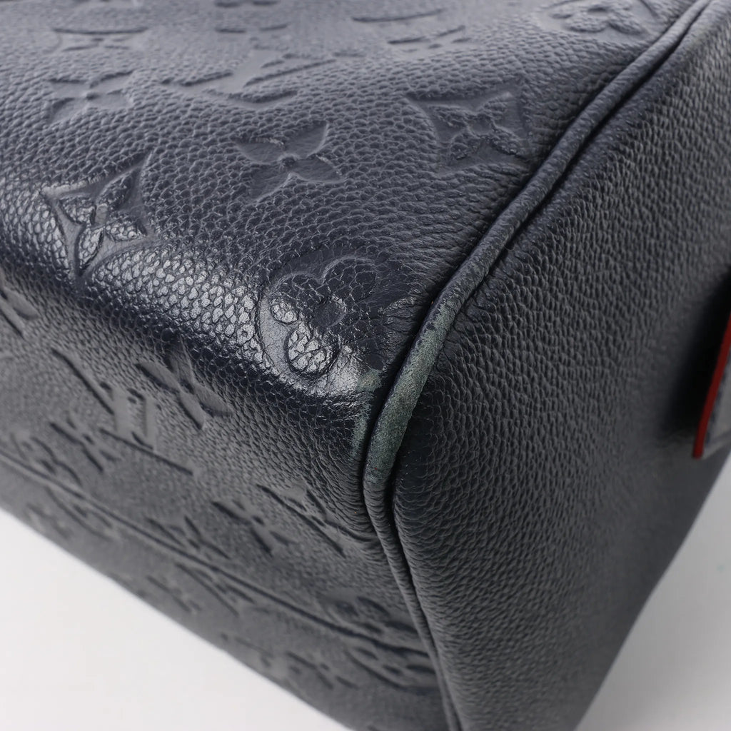 Louis Vuitton Monogram Empreinte Speedy 25 Bandoulière 2Way Handbag in Navy Blue M43501