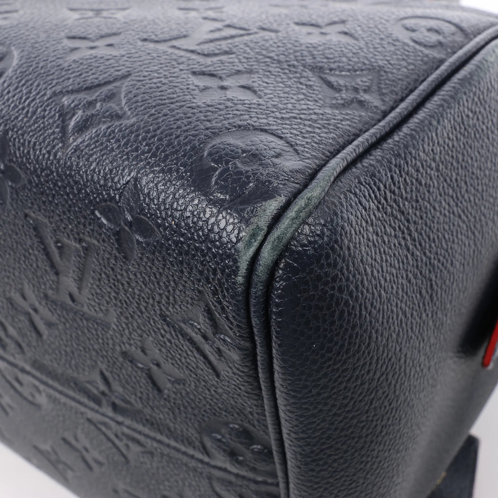Louis Vuitton Monogram Empreinte Speedy 25 Bandoulière 2Way Handbag in Navy Blue M43501
