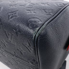 Louis Vuitton Monogram Empreinte Speedy 25 Bandoulière 2Way Handbag in Navy Blue M43501