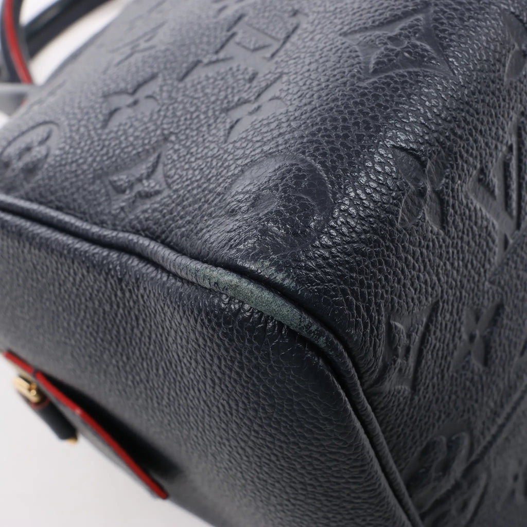 Louis Vuitton Monogram Empreinte Speedy 25 Bandoulière 2Way Handbag in Navy Blue M43501