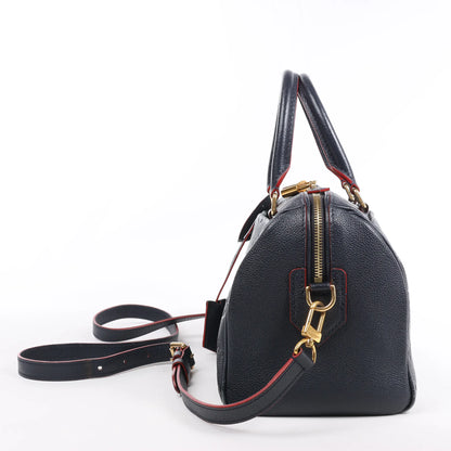 Louis Vuitton Monogram Empreinte Speedy 25 Bandoulière 2Way Handbag in Navy Blue M43501