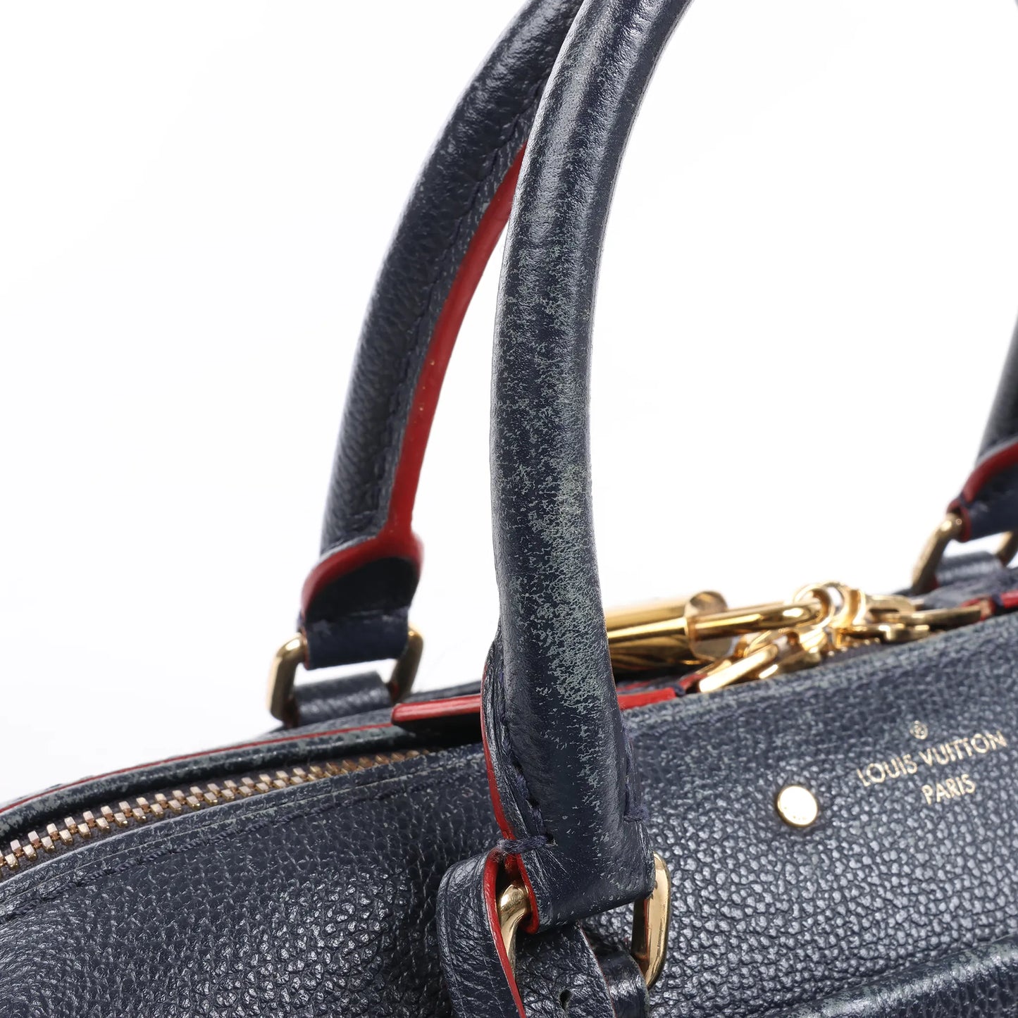 Louis Vuitton Monogram Empreinte Speedy 25 Bandoulière 2Way Handbag in Navy Blue M43501