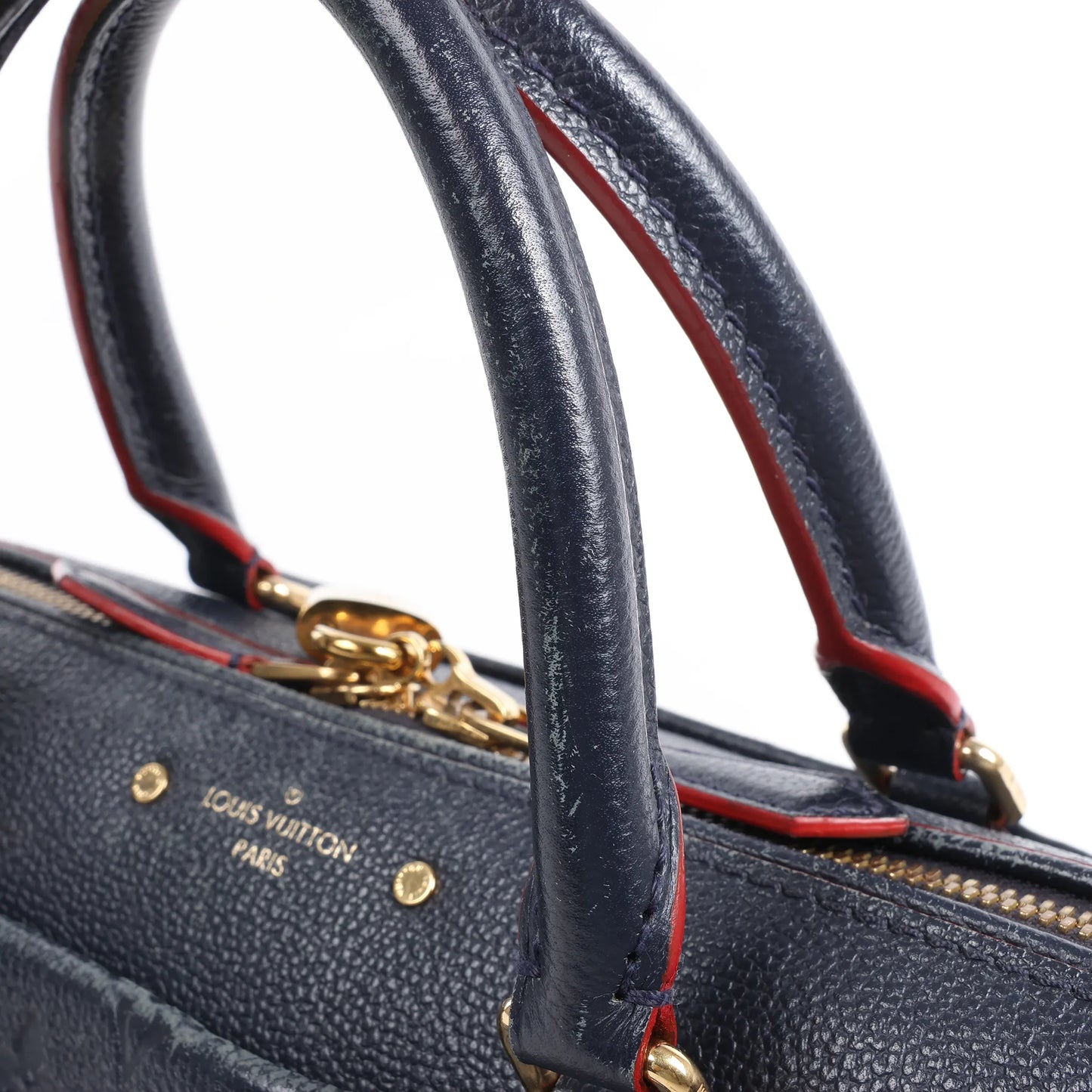 Louis Vuitton Monogram Empreinte Speedy 25 Bandoulière 2Way Handbag in Navy Blue M43501