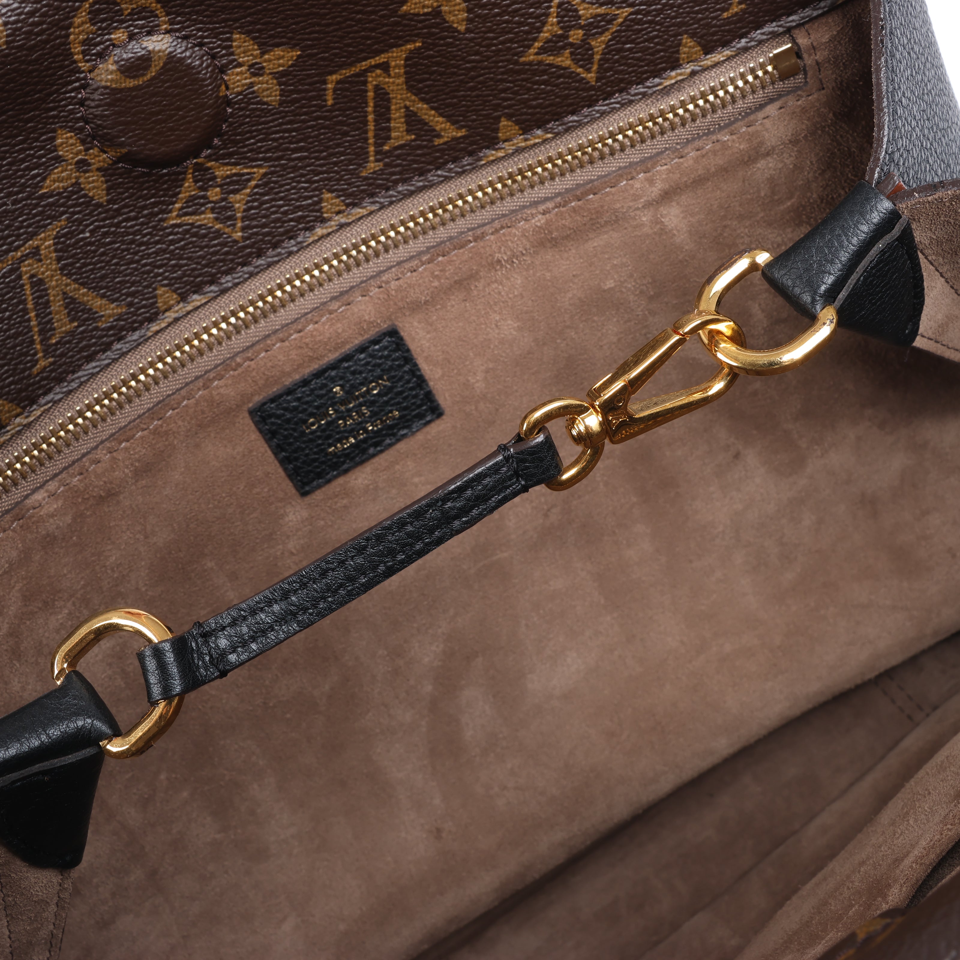 Louis Vuitton Monogram x Trion Handbag W PM in Brown x Black M40942