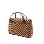 Louis Vuitton Lionne Damier Sauvage Pony-style Leather Handbag in Brown M92131