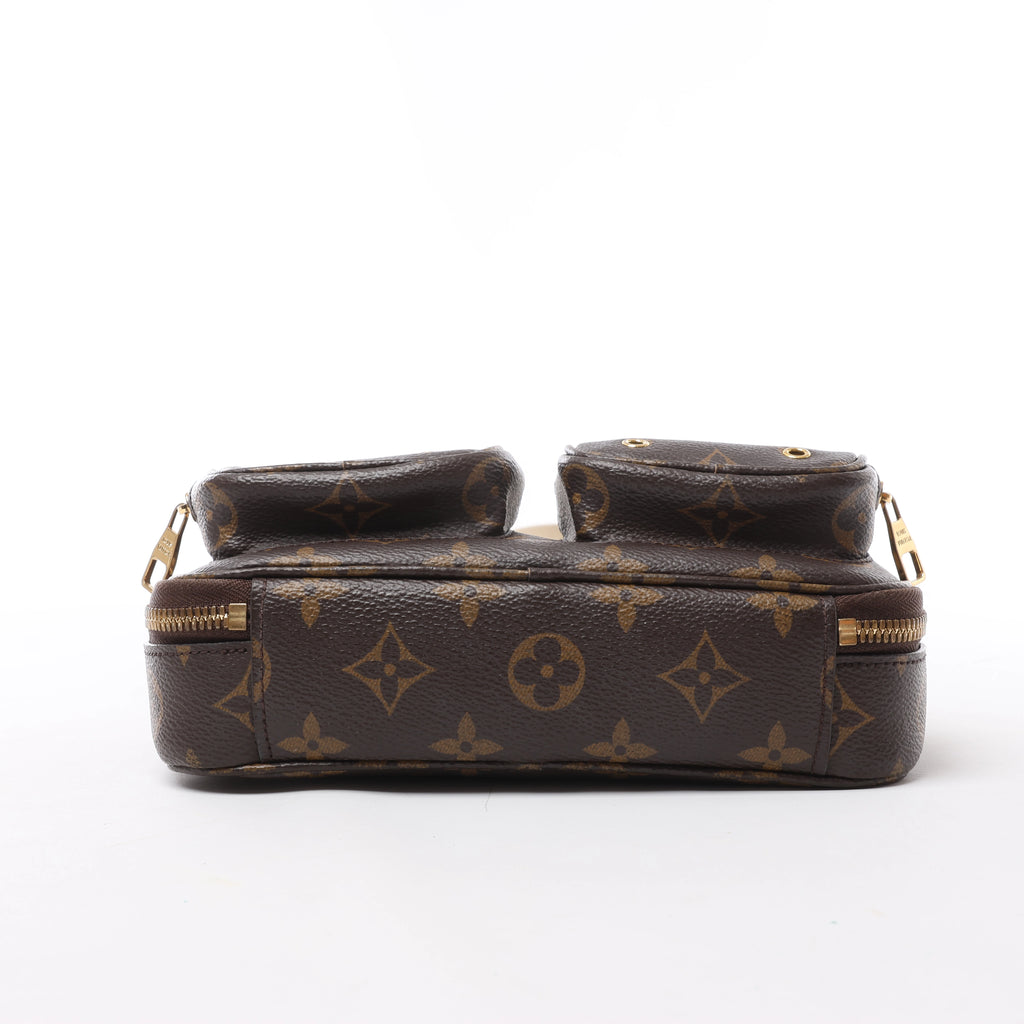 Louis Vuitton Utility Monogram Crossbody Bag in Brown M80446