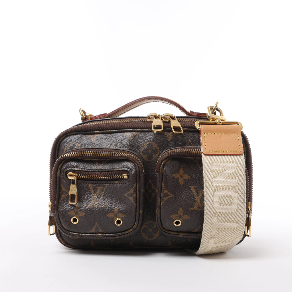 Louis Vuitton Utility Monogram Crossbody Bag in Brown M80446