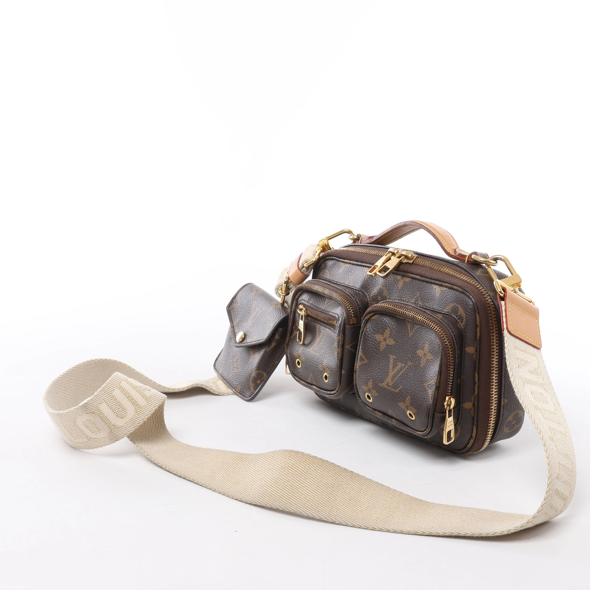 Louis Vuitton Utility Monogram Crossbody Bag in Brown M80446