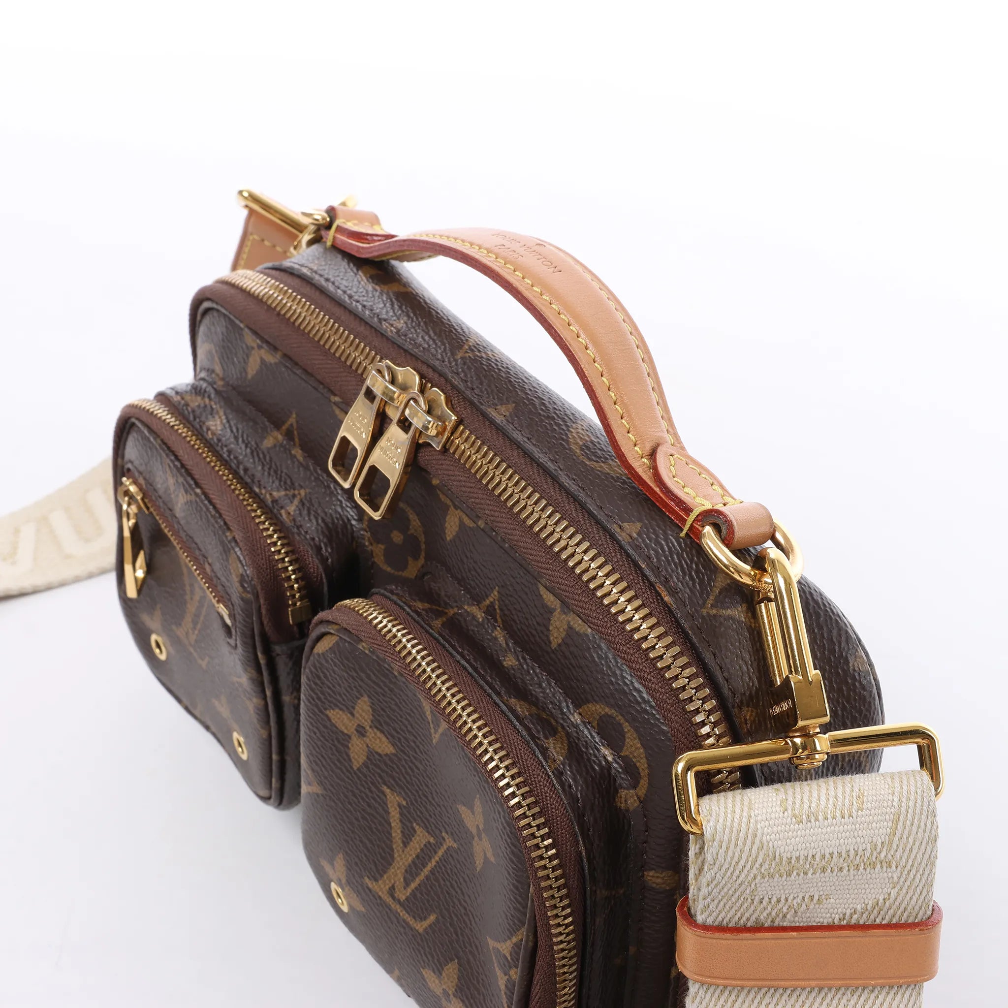 Louis Vuitton Utility Monogram Crossbody Bag in Brown M80446