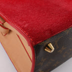 Louis Vuitton x Christian Louboutin Monogram Iconoclast Handbag in Brown x Red M41234