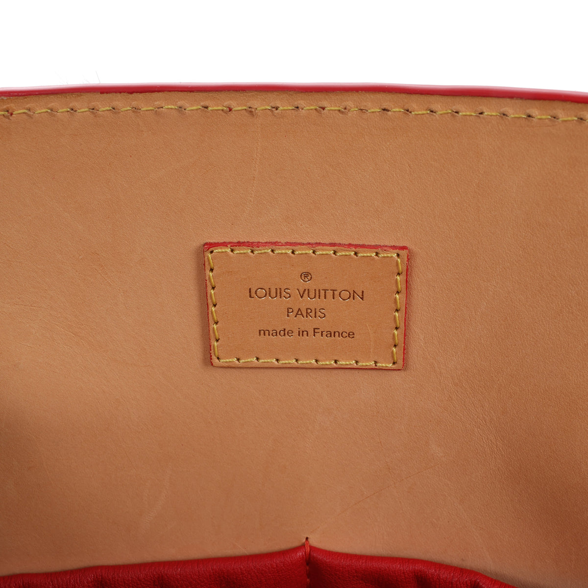 Louis Vuitton x Christian Louboutin Monogram Iconoclast Handbag in Brown x Red M41234