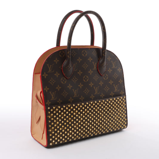 Sac à main Louis Vuitton x Christian Louboutin Monogram Iconoclast marron et rouge M41234
