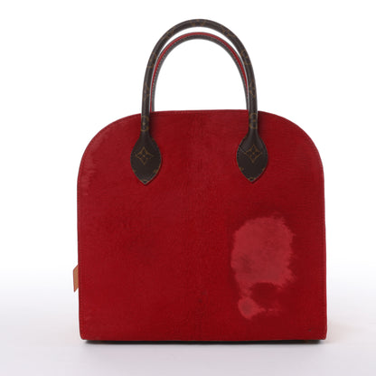 Louis Vuitton x Christian Louboutin Monogram Iconoclast Handtasche in Braun x Rot M41234