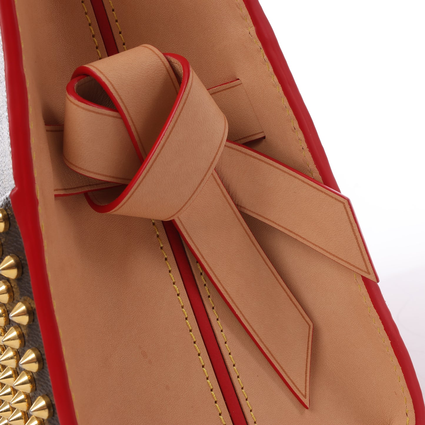 Sac à main Louis Vuitton x Christian Louboutin Monogram Iconoclast marron et rouge M41234