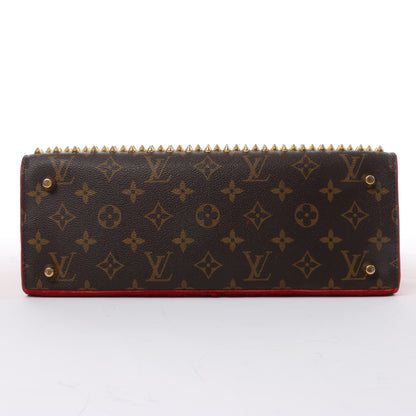 Sac à main Louis Vuitton x Christian Louboutin Monogram Iconoclast marron et rouge M41234
