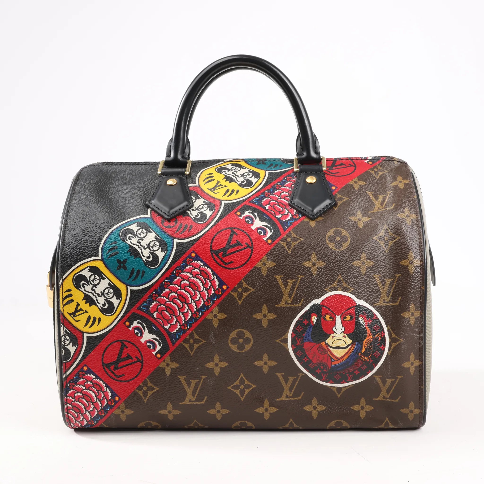 Louis Vuitton × Kansai Yamamoto Monogram Speedy 30 Handbag in Brown M43505