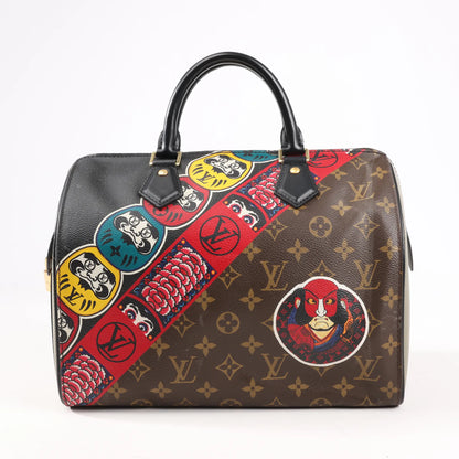 Louis Vuitton × Kansai Yamamoto Monogram Speedy 30 Handtasche in Braun M43505