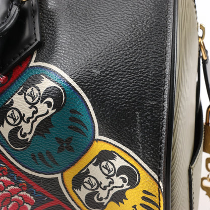 Louis Vuitton × Kansai Yamamoto Monogram Speedy 30 Handtasche in Braun M43505