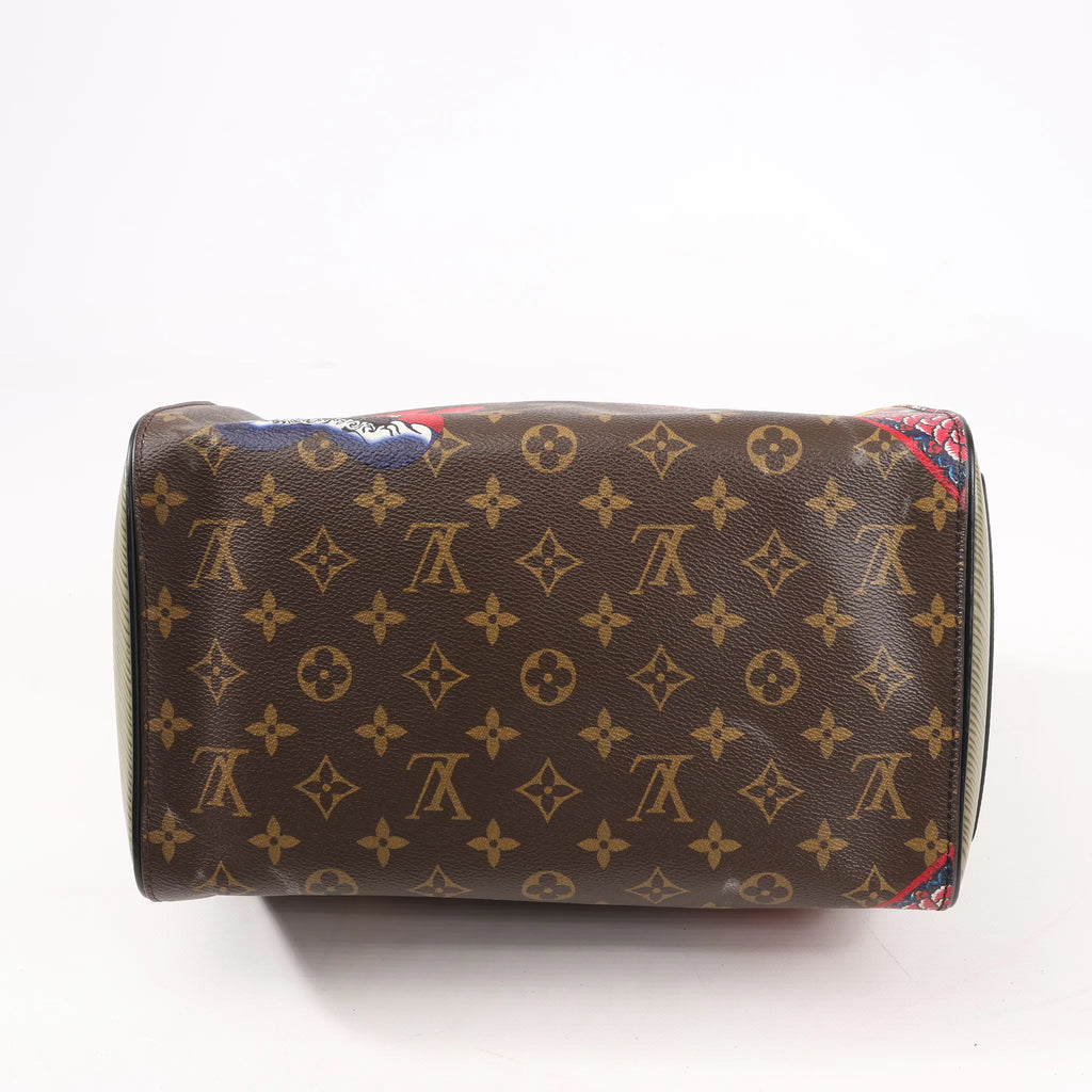 Louis Vuitton × Kansai Yamamoto Monogram Speedy 30 Handbag in Brown M43505
