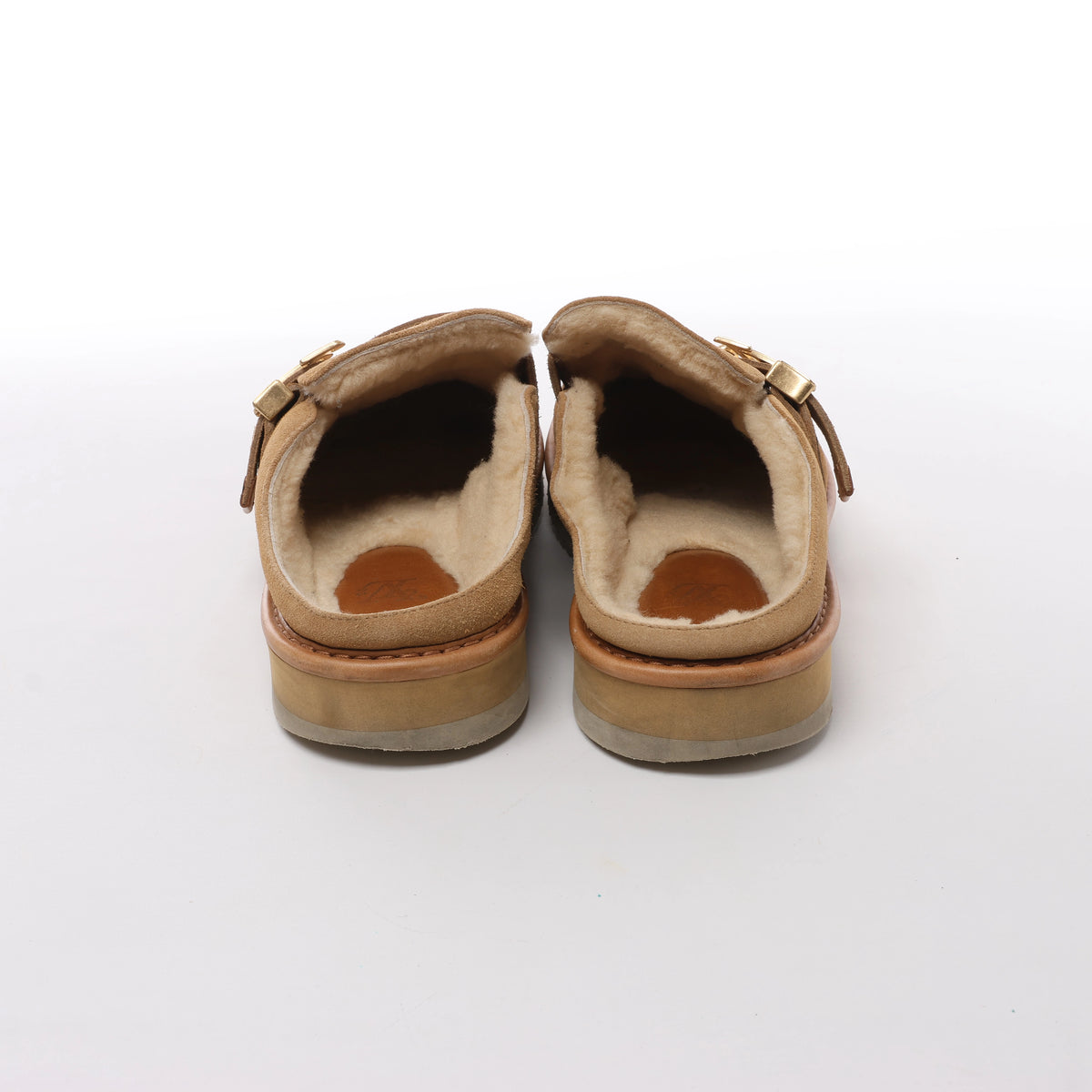 Louis Vuitton x NIGO LV Cozy Line Suede x Boa Mouton Mules in Brown BM0270, Size EU 43