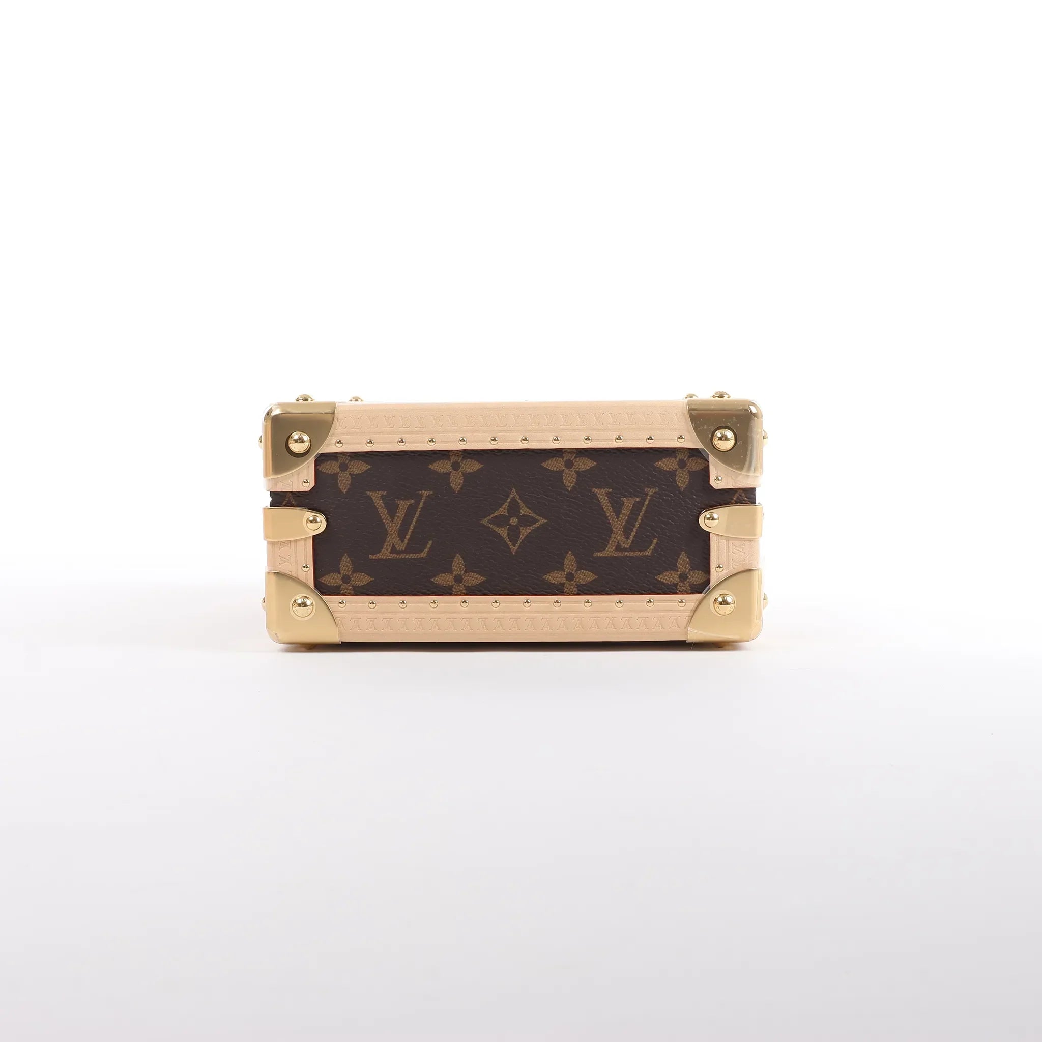Louis Vuitton x Takashi Murakami Mini Square Trunk Handbag in Brown M13127