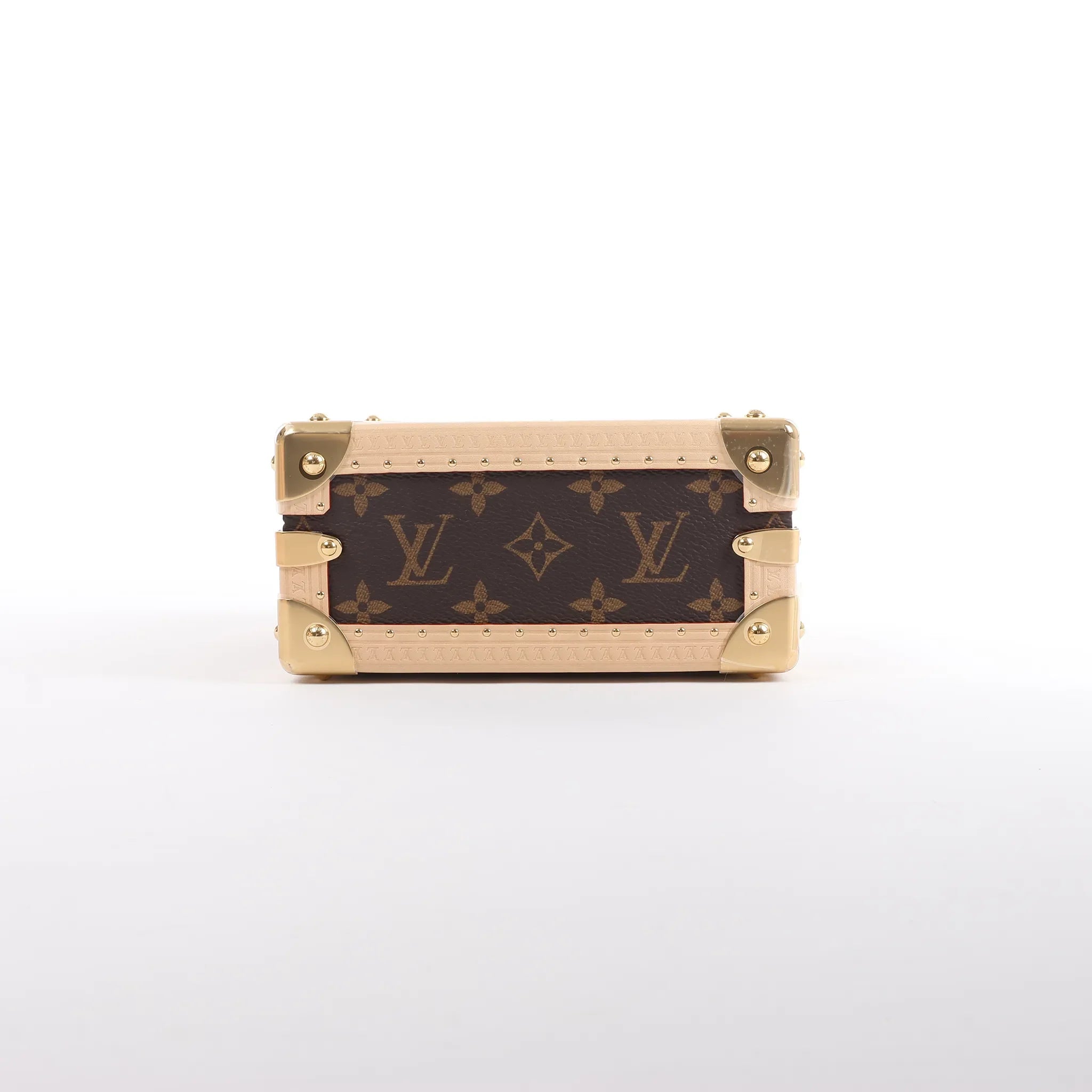 Louis Vuitton x Takashi Murakami Mini Square Trunk Handbag in Brown M13127