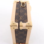 Louis Vuitton x Takashi Murakami Mini Square Trunk Handbag in Brown M13127