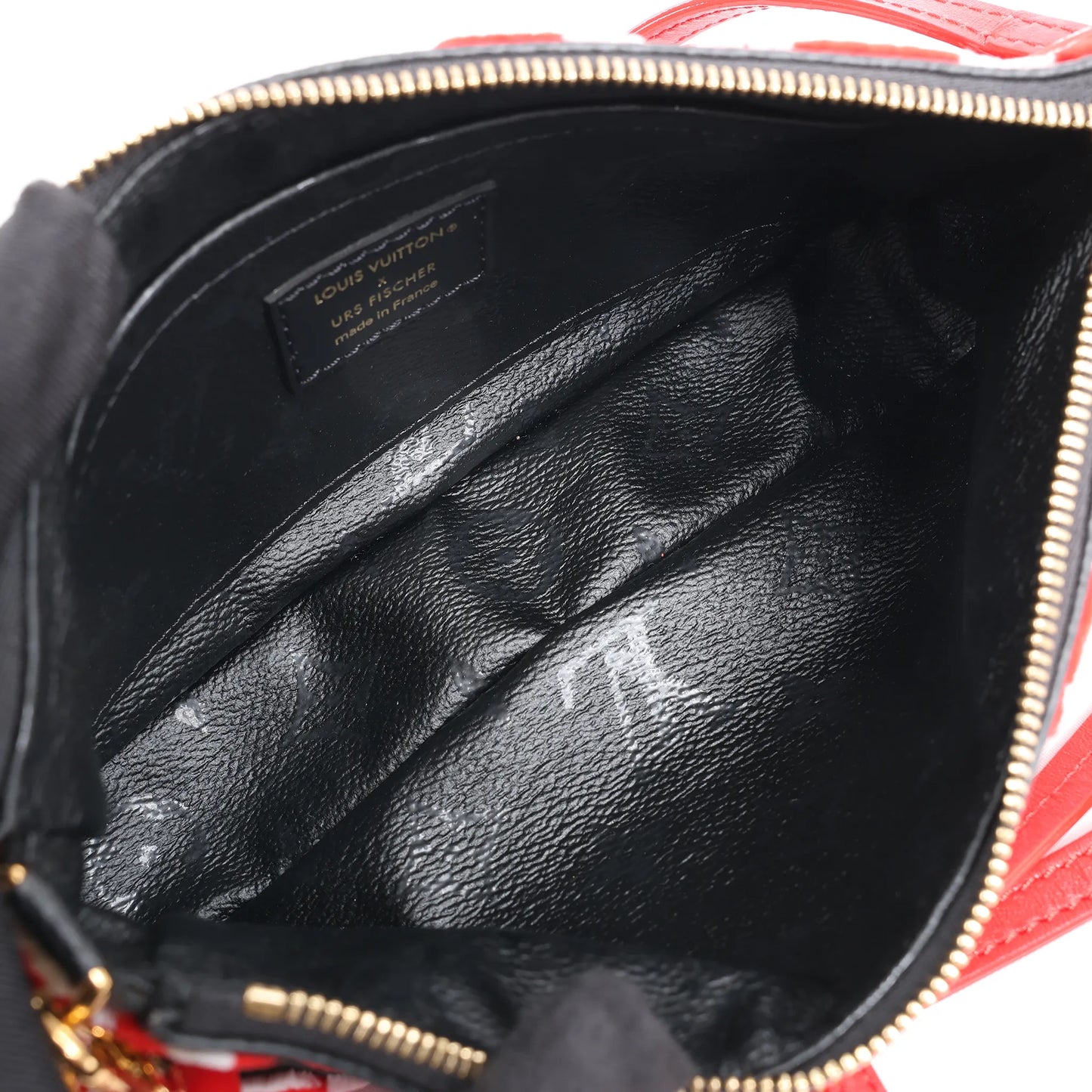 Louis Vuitton x URS FISCHER Pochette Accessoire 2Way Handbag Red x Black M45548