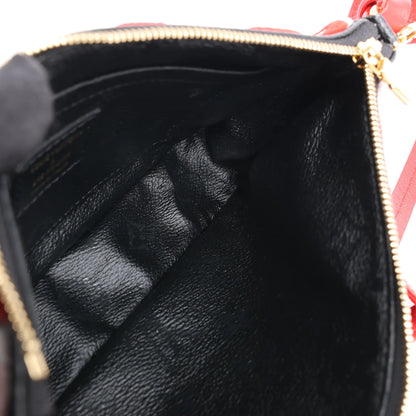 Louis Vuitton x URS FISCHER Pochette Accessoire 2Way Handbag Red x Black M45548