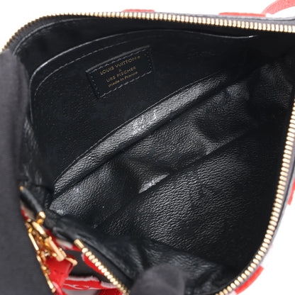 Louis Vuitton x URS FISCHER Pochette Accessoire 2Way Handbag Red x Black M45548