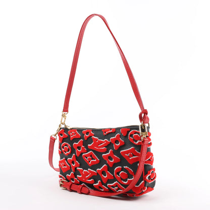 Louis Vuitton x URS FISCHER Pochette Accessoire 2Way Handbag Red x Black M45548