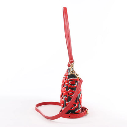 Louis Vuitton x URS FISCHER Pochette Accessoire 2Way Handbag Red x Black M45548