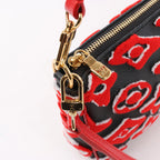 Louis Vuitton x URS FISCHER Pochette Accessoire 2Way Handbag Red x Black M45548