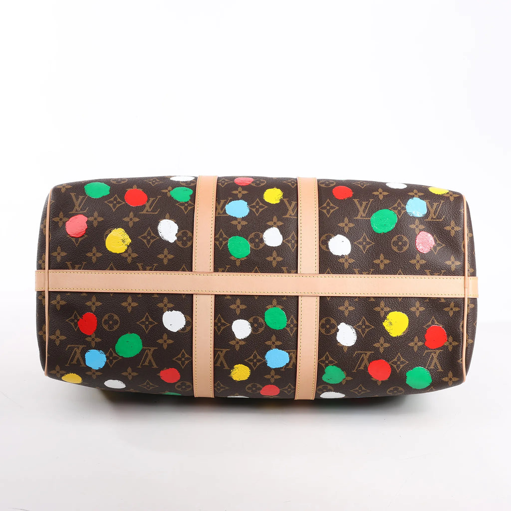 Louis Vuitton x Yayoi Kusama Monogram Keepall Bandouliere 45 Travel Bag M46377
