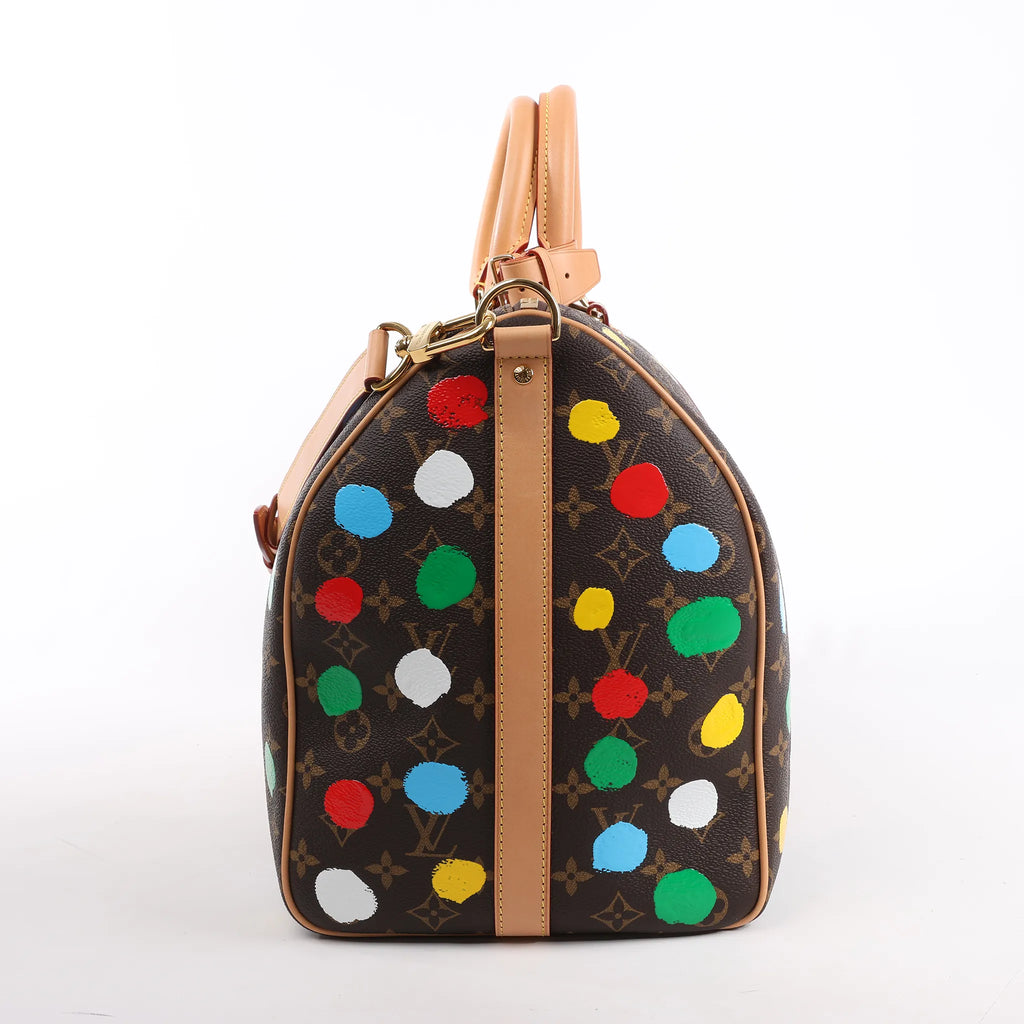 Louis Vuitton x Yayoi Kusama Monogram Keepall Bandouliere 45 Travel Bag M46377