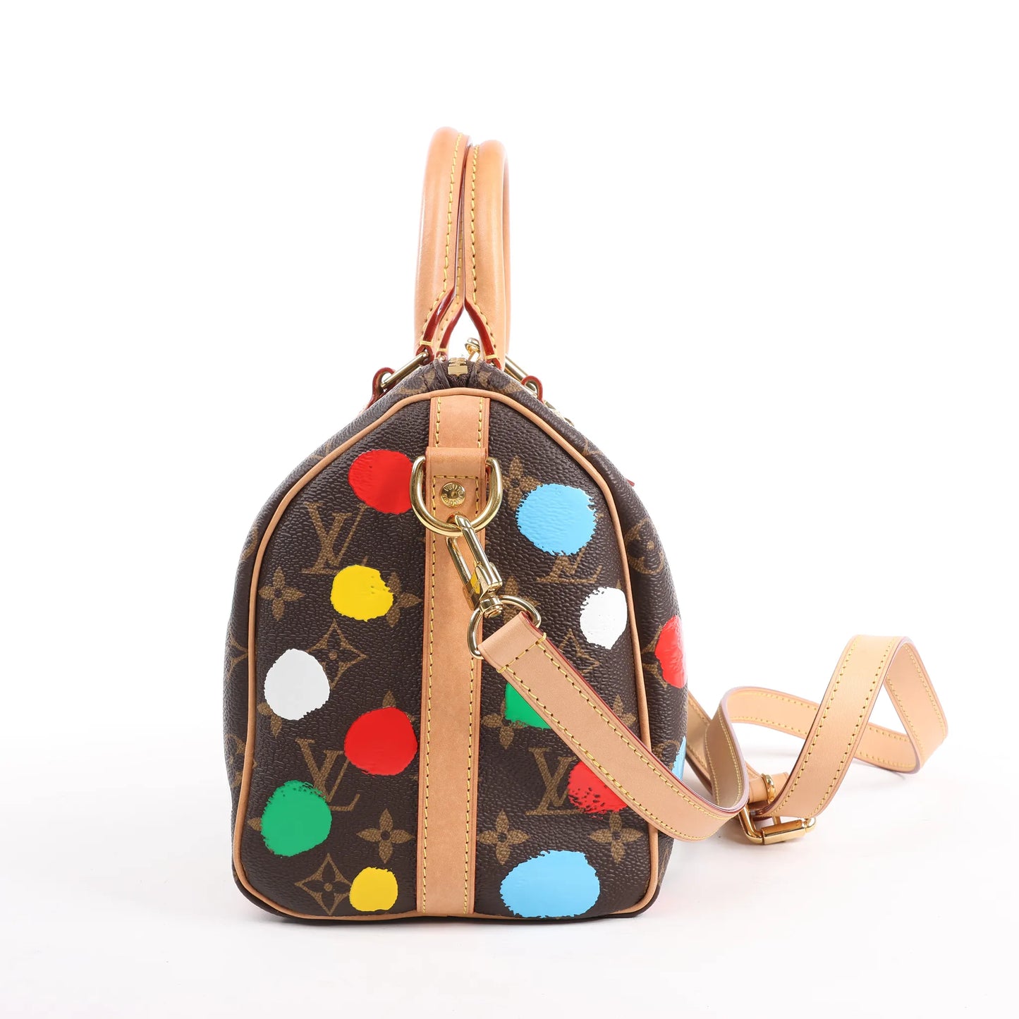 Louis Vuitton x Yayoi Kusama Monogram Speedy Bandoulière 25 en marron M46433
