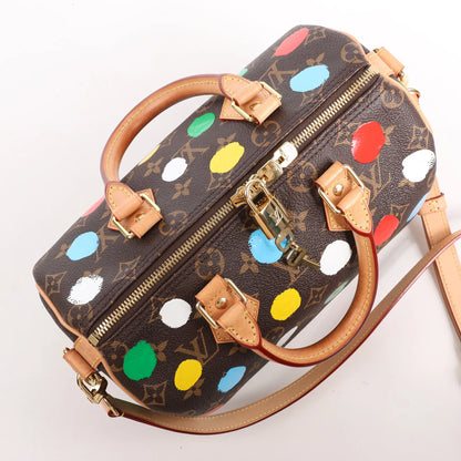 Louis Vuitton x Yayoi Kusama Monogram Speedy Bandoulière 25 en marron M46433