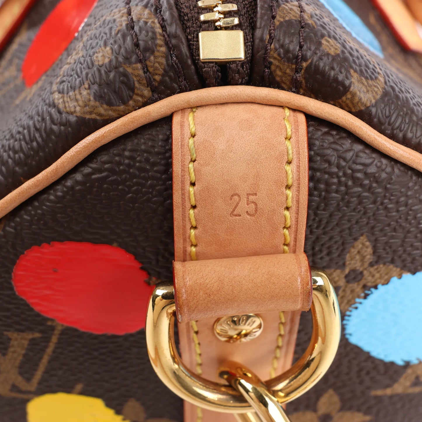Louis Vuitton x Yayoi Kusama Monogram Speedy Bandoulière 25 en marron M46433