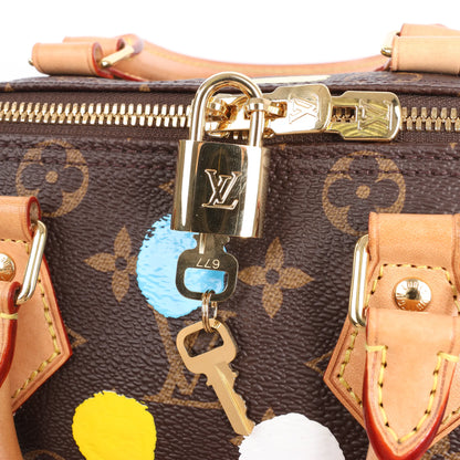 Louis Vuitton x Yayoi Kusama Monogram Speedy Bandoulière 25 en marron M46433