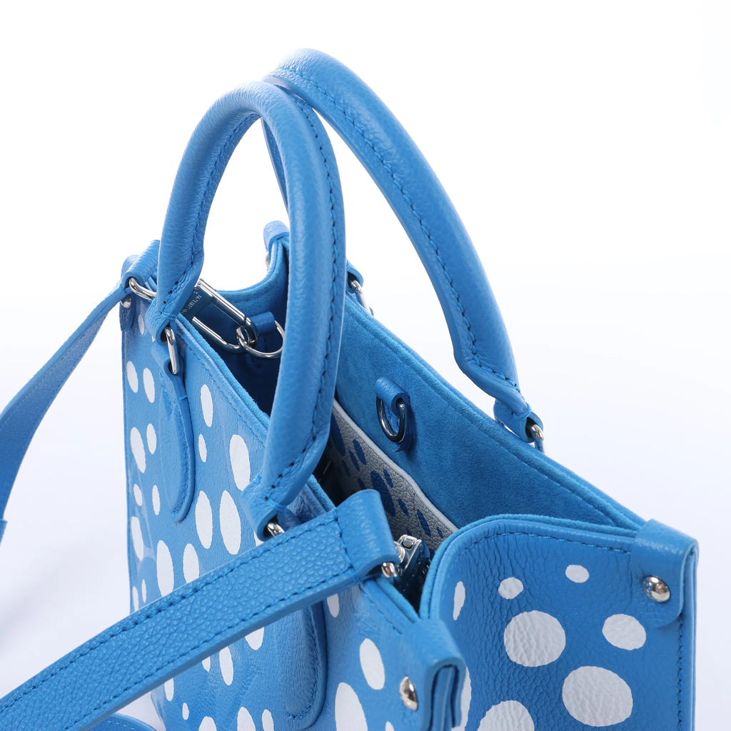 Louis Vuitton x Yayoi Kusama On the Go PM Empreinte Leather in Blue M46424