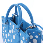 Louis Vuitton x Yayoi Kusama On the Go PM Empreinte Leather in Blue M46424