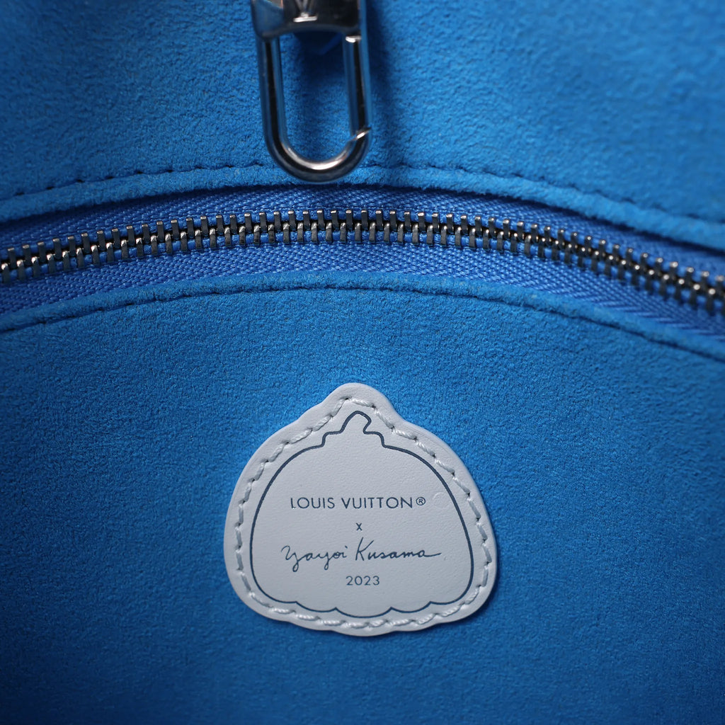 Louis Vuitton x Yayoi Kusama On the Go PM Empreinte Leather in Blue M46424