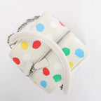 Louis Vuitton x Yayoi Kusama Square Bag Leather Handbag in White