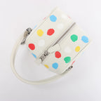 Louis Vuitton x Yayoi Kusama Square Bag Leather Handbag in White