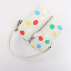 Louis Vuitton x Yayoi Kusama Square Bag Leather Handbag in White