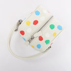Louis Vuitton x Yayoi Kusama Square Bag Leather Handbag in White
