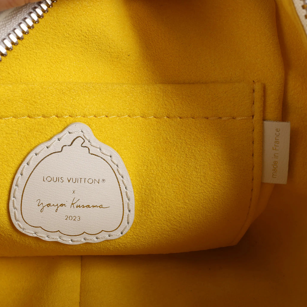 Louis Vuitton x Yayoi Kusama Square Bag Leather Handbag in White