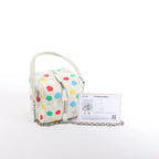 Louis Vuitton x Yayoi Kusama Square Bag Leather Handbag in White